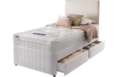 Silentnight Auckland Ortho Single Divan Bed - 2 Drw